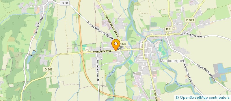 localisation de l'entreprise SCI LES TILLEULS  MAUBOURGUET