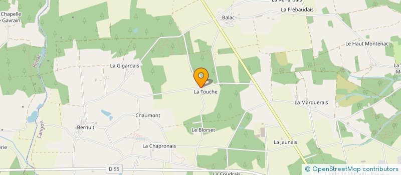 localisation de l'entreprise SCI LES TILLEULS  RENAC