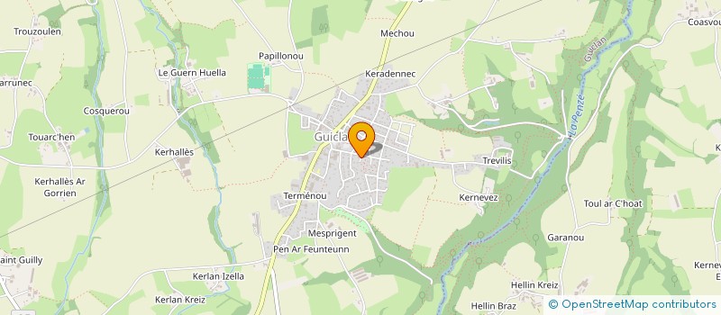 localisation de l'entreprise SCI LES TILLEULS  GUICLAN