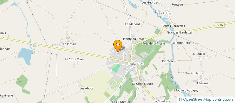 localisation de l'entreprise SCI LES TILLEULS à POULAINES