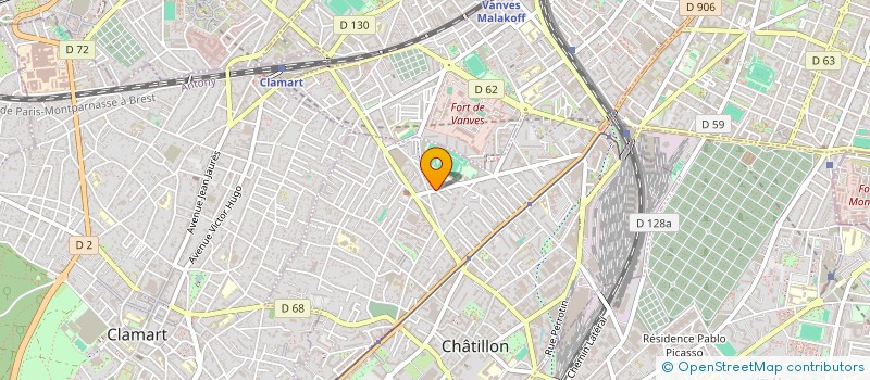 localisation de l'entreprise SCI LES TILLEULS  CHATILLON