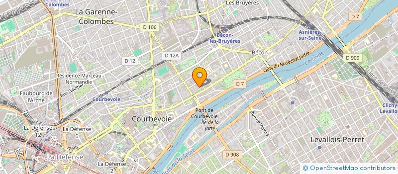 localisation de l'entreprise SCI LES TILLEULS à COURBEVOIE