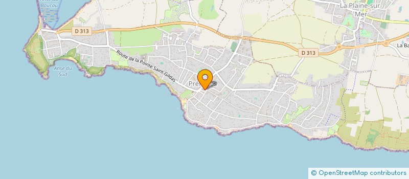 localisation de l'entreprise SCI LES TILLEULS  PREFAILLES