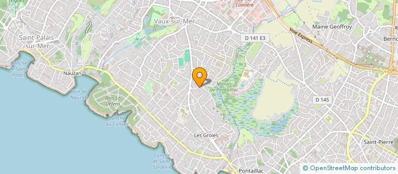 localisation de l'entreprise SCI LES TILLEULS  VAUX-SUR-MER