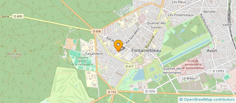 localisation de l'entreprise SCI LES TILLEULS DE CHAPU  FONTAINEBLEAU