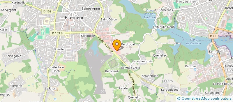 localisation de l'entreprise SCI LES TILLEULS DE KERDROUAL à PLOEMEUR