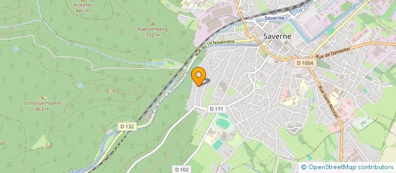 localisation de l'entreprise SCI LES TILLEULS DE L'AUBACH  SAVERNE