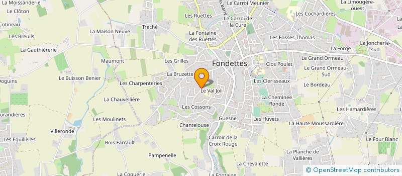 localisation de l'entreprise SCI LES TILLEULS G.M. à FONDETTES