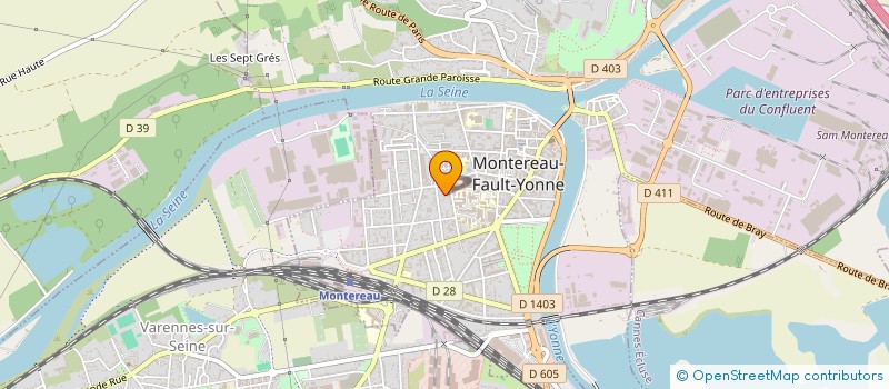 localisation de l'entreprise SCI LES TILLEULS PREIGNARD à MONTEREAU-FAULT-YONNE