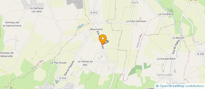 localisation de l'entreprise SCI LES TINTENELLES  SAINT-PIERRE-EGLISE