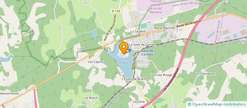 localisation de l'entreprise SCI LES TISONS  SAINT-PRIEST-DE-GIMEL