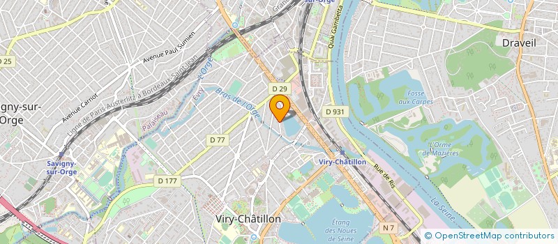 localisation de l'entreprise SCI LES TISSERANDS à VIRY-CHATILLON