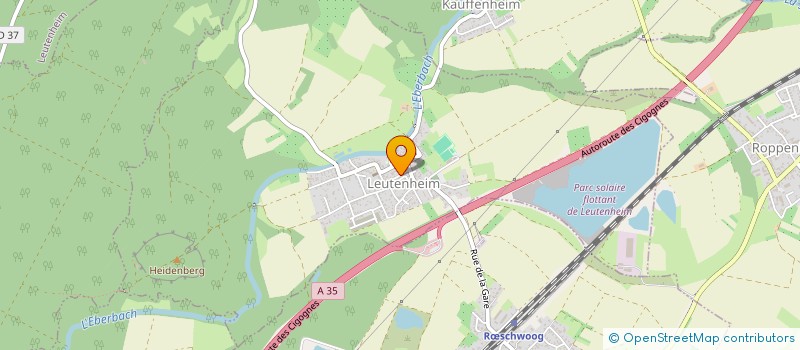 localisation de l'entreprise SCI LES TISSERANDS  LEUTENHEIM