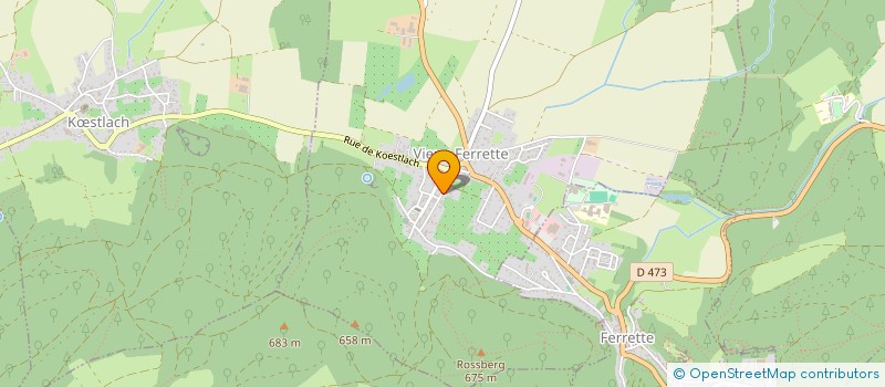 localisation de l'entreprise SCI LES TOENZ  VIEUX-FERRETTE