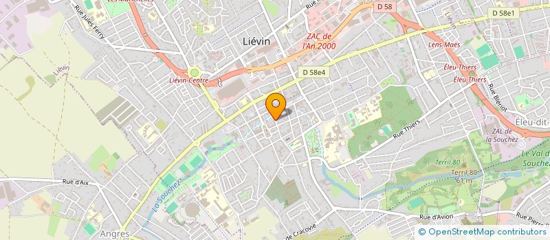 localisation de l'entreprise SCI LES TOITS DE LENS  LIEVIN