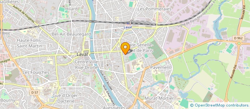 localisation de l'entreprise SCI LES TOITS ROUGES à LAVAL