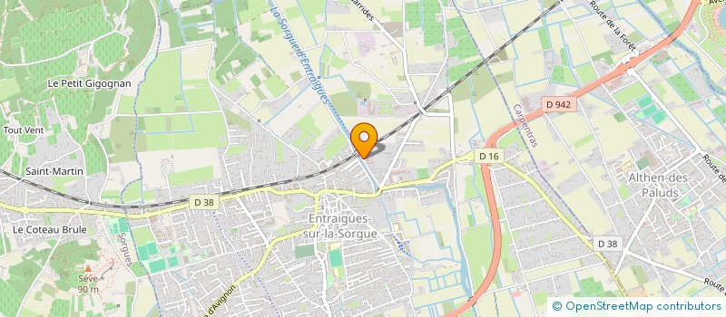 localisation de l'entreprise SCI LES TOITS SOLIDAIRES  ENTRAIGUES-SUR-LA-SORGUE