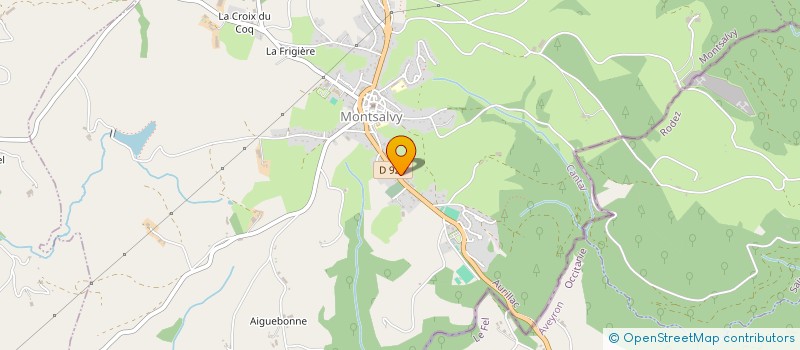localisation de l'entreprise SCI LES TOITURES D'AUVERGNE à MONTSALVY