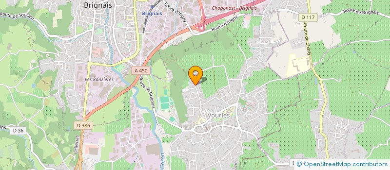 localisation de l'entreprise SCI LES TOMELIA  VOURLES