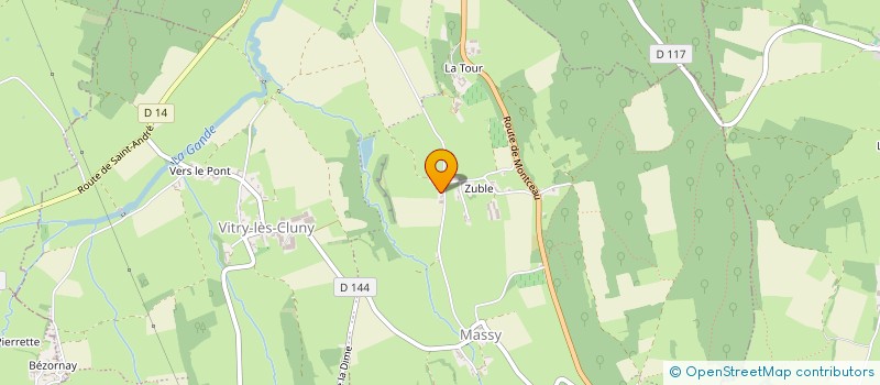 localisation de l'entreprise SCI LES TOMPLES  CLUNY