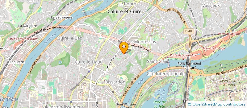 localisation de l'entreprise SCI LES TONTOS  CALUIRE-ET-CUIRE