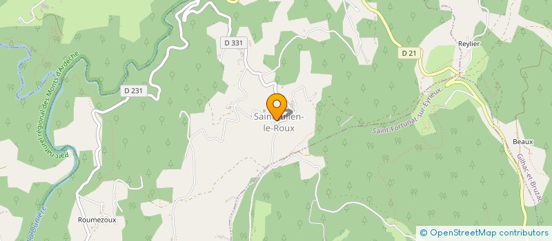 localisation de l'entreprise SCI LES TOQUES  SAINT-JULIEN-LE-ROUX