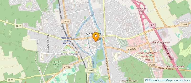 localisation de l'entreprise SCI LES TOQUES BLANCHES  NEMOURS