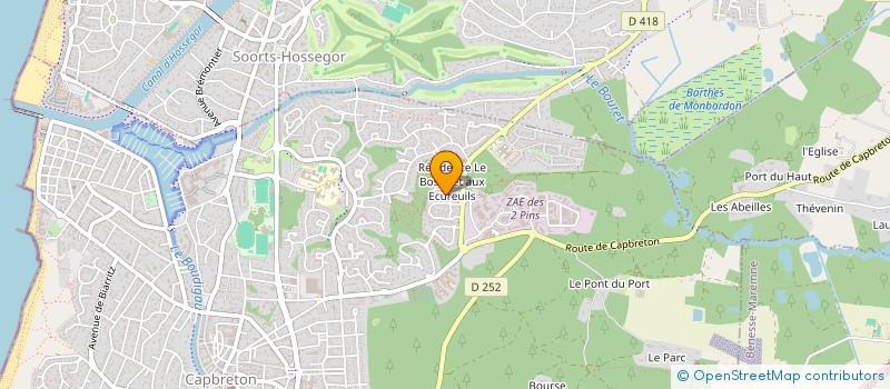 localisation de l'entreprise SCI LES TORCHEBUGNES à CAPBRETON