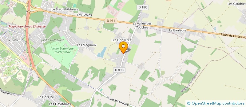 localisation de l'entreprise SCI LES TOUCHES  MIGNALOUX-BEAUVOIR