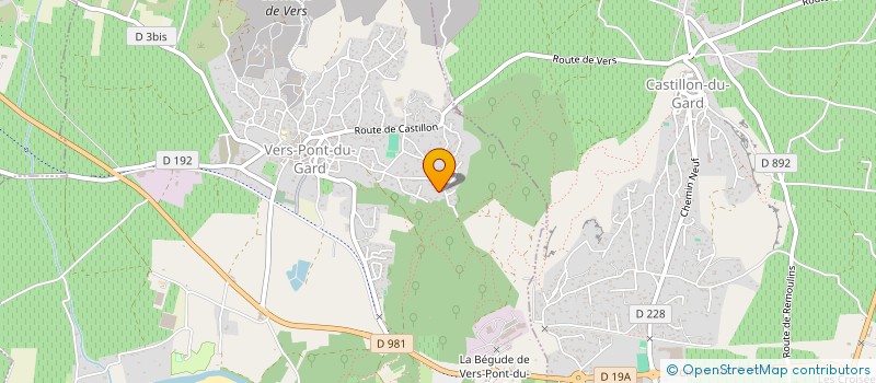 localisation de l'entreprise SCI LES TOUILLIERS  VERS-PONT-DU-GARD