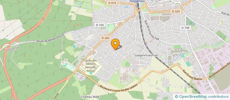 localisation de l'entreprise SCI LES TOURBIERES  HAGUENAU