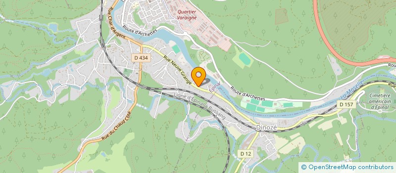 localisation de l'entreprise SCI LES TOURELLES à EPINAL