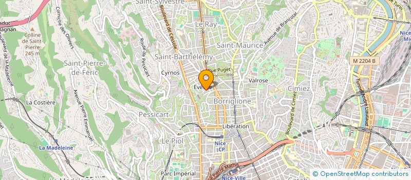 localisation de l'entreprise SCI LES TOURELLES COUTEAU à NICE