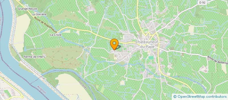 localisation de l'entreprise SCI LES TOURETTES  CHATEAUNEUF-DU-PAPE