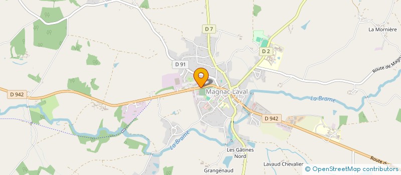 localisation de l'entreprise SCI LES TOURETTES  MAGNAC-LAVAL