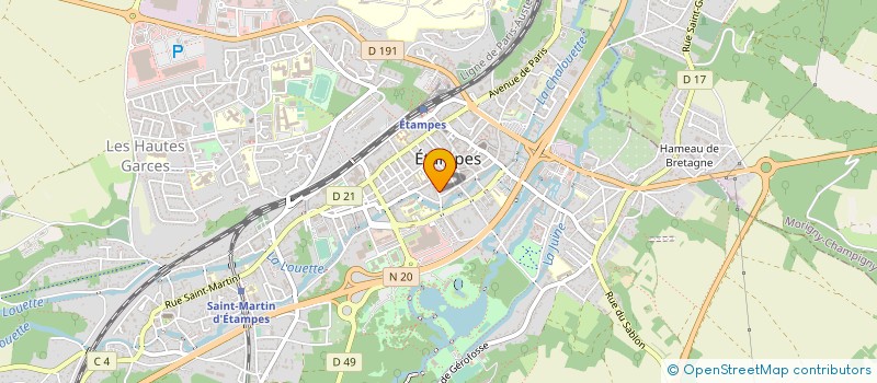 localisation de l'entreprise SCI LES TOURNESOLS à ETAMPES