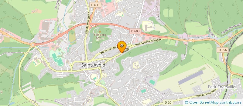 localisation de l'entreprise SCI LES TOURNESOLS  SAINT-AVOLD