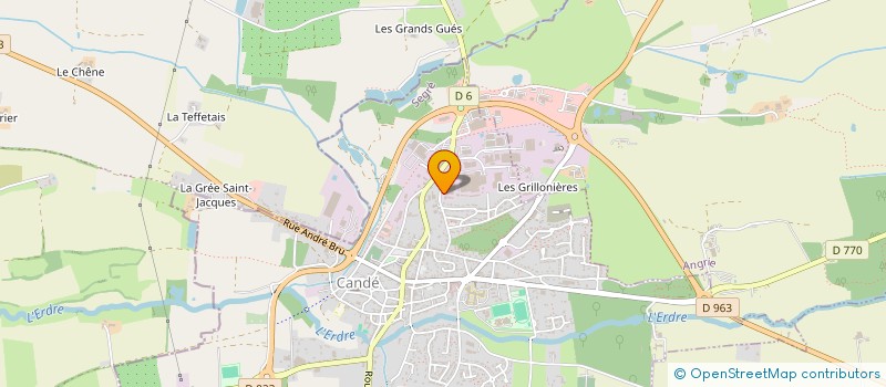 localisation de l'entreprise SCI LES TOURNESOLS  VALLONS-DE-L'ERDRE