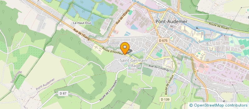 localisation de l'entreprise SCI LES TOURS à PONT-AUDEMER