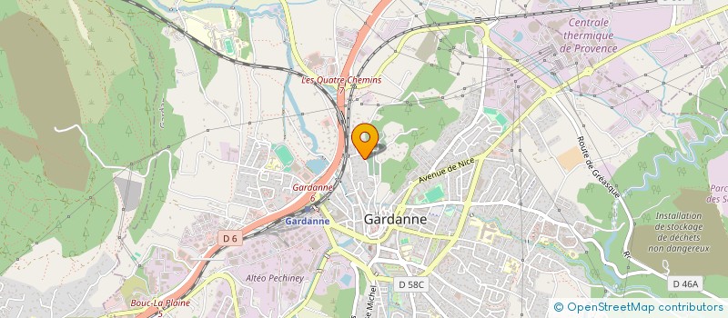 localisation de l'entreprise SCI LES TOURS  GARDANNE