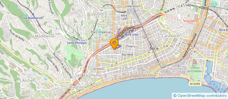 localisation de l'entreprise SCI LES TOURS DE LA RAPINE à NICE