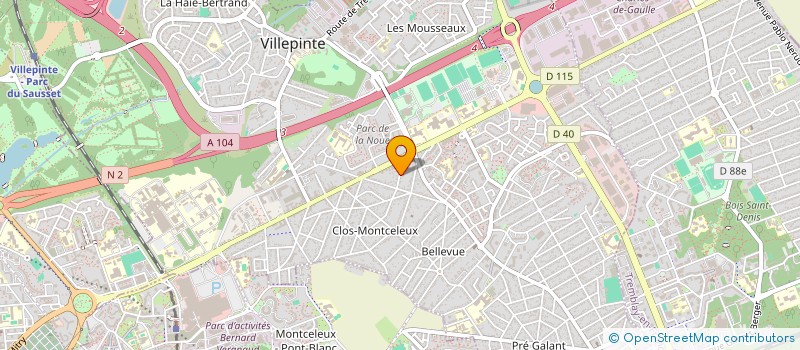 localisation de l'entreprise SCI LES TOURTERELLES à VILLEPINTE