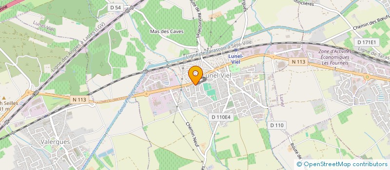 localisation de l'entreprise SCI LES TOURTERELLES  LUNEL-VIEL