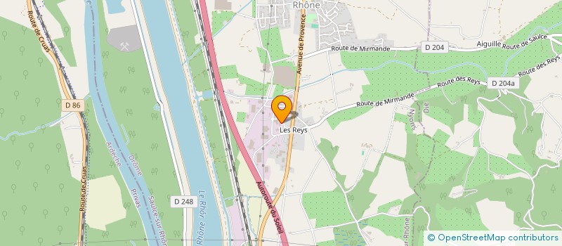 localisation de l'entreprise SCI LES TOURTERELLES  SAULCE-SUR-RHONE