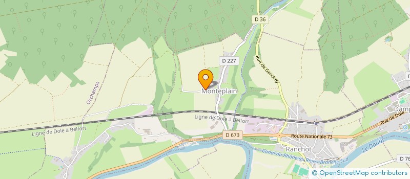 localisation de l'entreprise SCI LES TOUT PETITS  MONTEPLAIN