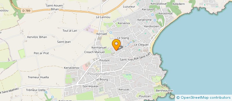 localisation de l'entreprise SCI LES TOUTERELLES  PLOUGONVELIN