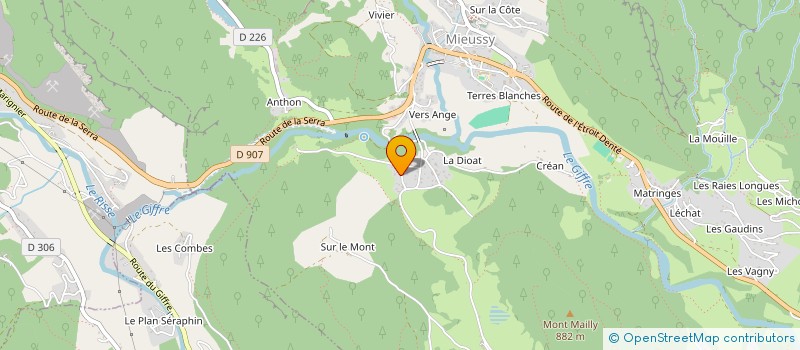 localisation de l'entreprise SCI LES TOUVIERES  MIEUSSY