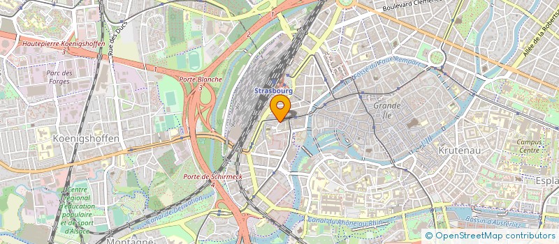 localisation de l'entreprise SCI LES TRACTEURS  STRASBOURG