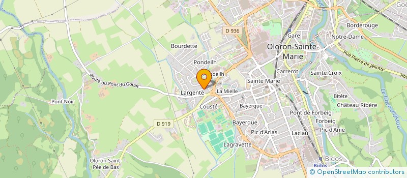 localisation de l'entreprise SCI LES TRAMS  OLORON-SAINTE-MARIE