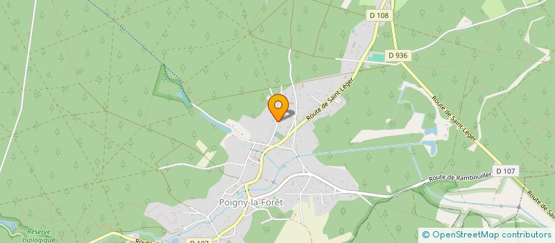 localisation de l'entreprise SCI LES TRAVAUX D'ULISSE  POIGNY-LA-FORET